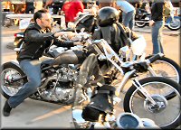 A Wicked Triumph Chopper w/Right-Side Jockey Shift!